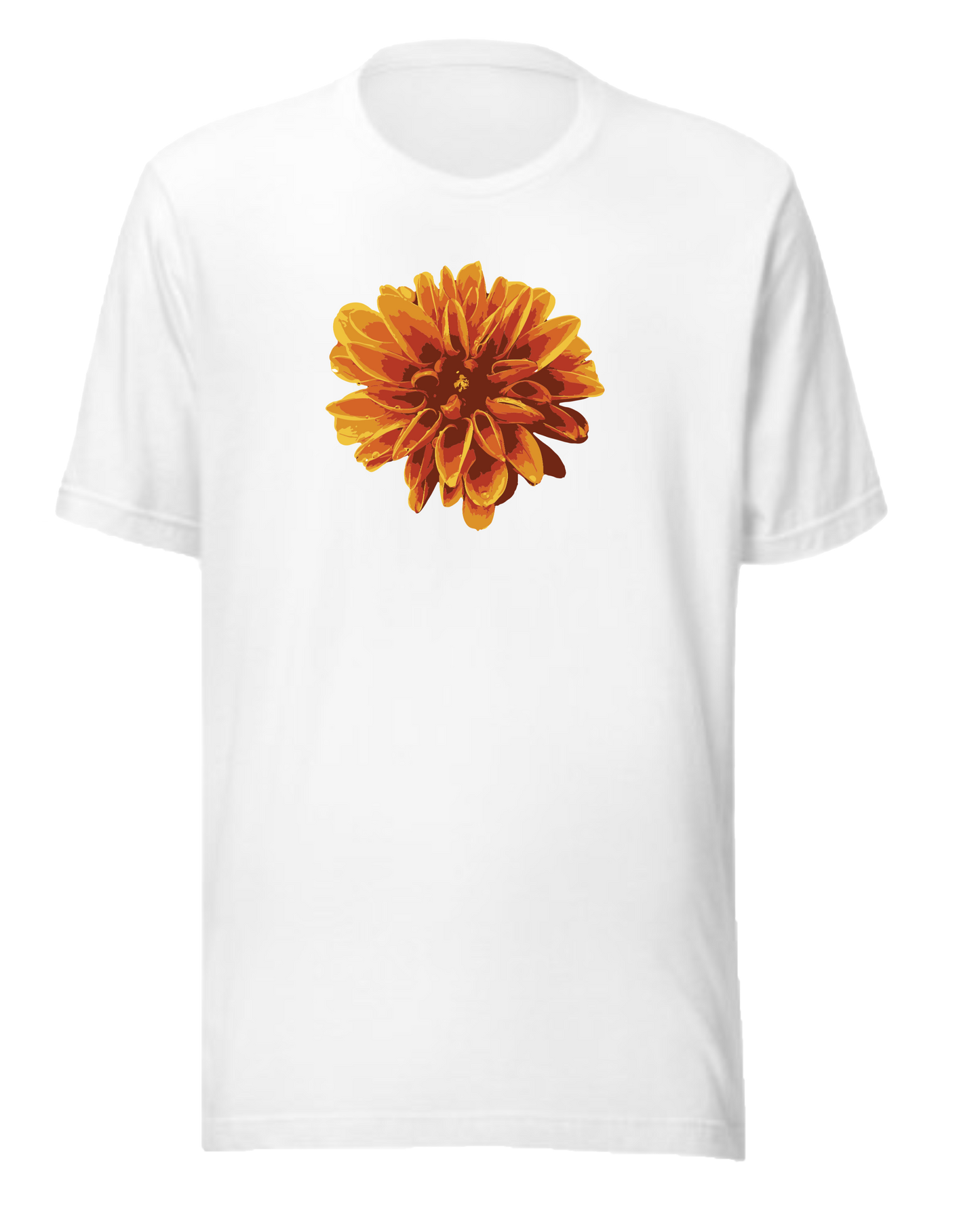 Dahlia Flower Regular Fit Tee (UNISEX)