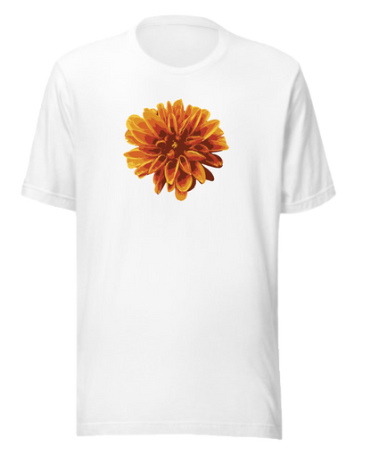 Dahlia Flower Regular Fit Tee (UNISEX)